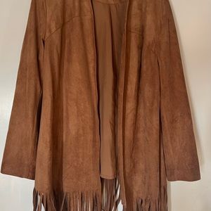 Suede Jacket with fringe